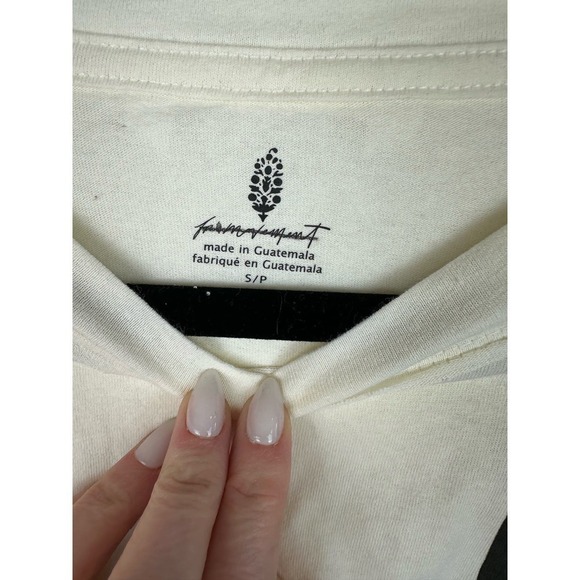 NWOT Free People Movement "Inspire Printed" Tee Small FLAW - Picture 3 of 9